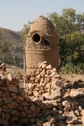 Inside King palace at Oudjilla village. Cameroon.