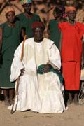 King with his wives. Oujilla village at Mandara Mountains. Cameroon.