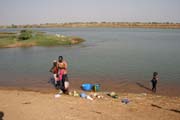 At Logone riverbank near Maga river. Cameroon.