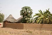 Traditional muddy architecture at Rey Bouba village. Cameroon.