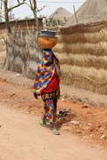 At street at Rey Bouba village. Cameroon.