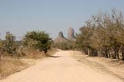 On the way to the Rhumsiki (Roumsiki) village at Mandara Mountains. Cameroon.