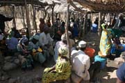 At the market at Rhumsiki (Roumsiki) village at Mandara Mountains. Cameroon.