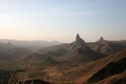 Landscapes around Rhumsiki (Roumsiki) village at Mandara Mountains. Cameroon.