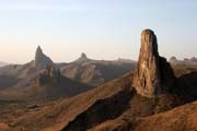 Landscapes around Rhumsiki (Roumsiki) village at Mandara Mountains. Cameroon.