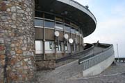 Jested building combines the radio-communication tower together with hotel and restaurant. Czech Republic.