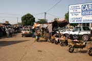Street near small market (Petit Marche) at Niamey capitol. Niger.