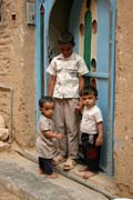 At the street at Al-Hajrayn (Al-Hajjarayn) village at Wadi Do'an. Yemen.