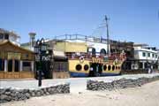 Dahab - village with beach resorts. Egypt.