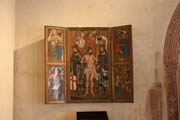 Gothic field altar, Karlstejn Castle. Czech Republic.