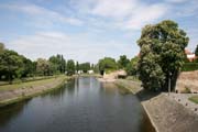Raba River, Gyor Hungary.