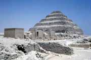Zoser's Step Pyramid in Saqqara. Egypt.