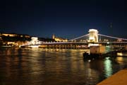 Chain Bridge (Szchenyi Lnchd), Budapest. Hungary.