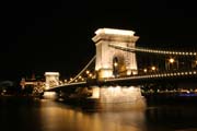 Chain Bridge (Szchenyi Lnchd), Budapest. Hungary.