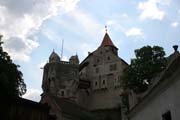Pernstejn Castle, founded in 13th century is is one of the best-preserved Gothic-Renaissance forts in Europe. Nedvedice. Czech Republic.