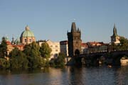Awesome Prague panorama from balloon. Czech Republic.