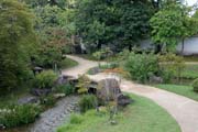 Japanese garden Koko-en at Himeji town. Japan.