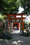 Multiple torii at Kushida shrine at at Fukuoka city. Japan.