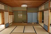 Traditonal japanese tea house. Kenroku-en garden, Kanazawa town. Japan.
