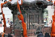 Tsurugaoka Hachiman-gu Shrine Reitaisai (Annual Festival). Mikoshi (portable shrine). Kamakura town. Japan.