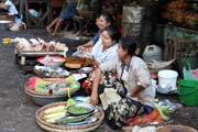 Street market - capital city Yangon. Myanmar (Burma).