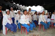 Hill tribe people at Lahu New Year celebration, Kengtung town. Myanmar (Burma).