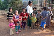 Village of Akha tribe, area around Kengtung town. Myanmar (Burma).