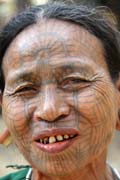 Woman from Chin tribe, Mrauk U area. Myanmar (Burma).
