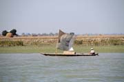Sailboat near Sittwe town. Myanmar (Burma).
