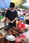 Local fruit salak, market at Tomoho village. Indonesia.