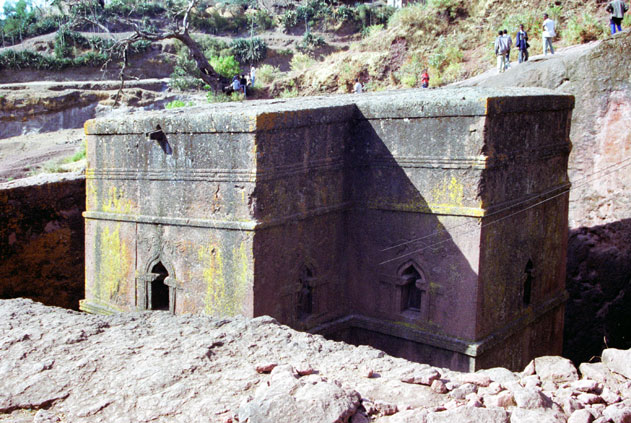 St. George stone church. Lalibela. North,  Ethiopia.