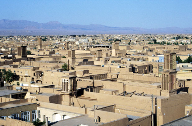View to Yazd town. Iran.