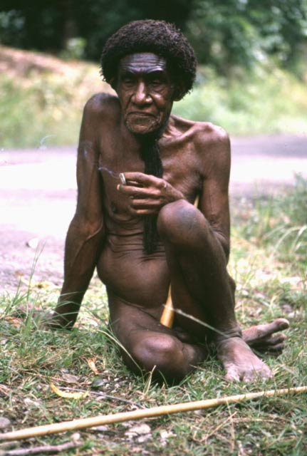Villager from Dani tribe. Papua,  Indonesia.