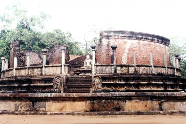 The remains of the ancient city of Polonnaruwa, dates from the reign of the Indian Chola dynasty in the 11th and 12th century. Sri Lanka.