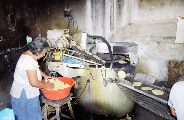 Tortila factory, Celestun. Mexico.