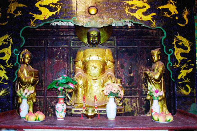 Golden temple near Kunming. China.