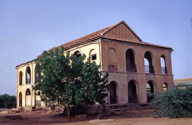 Old french fortress, Podor. Senegal.