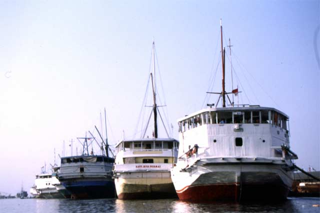 Old port Sunda Kelapa in Jakarta. Java,  Indonesia.