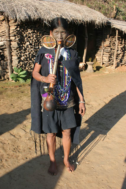 Woman from Makan Chin tribe, Mindat village, Chin State. Myanmar (Burma).