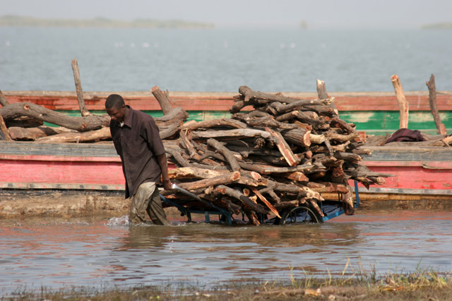Kofia village at Lake Chad. Cameroon.