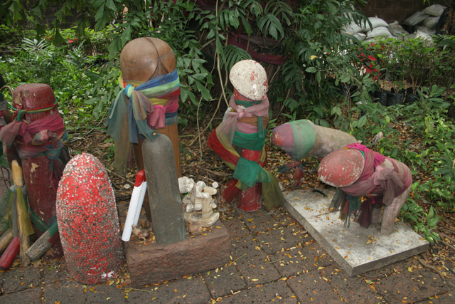 Chao Mae Tuptim Shrine, one of the most extraordinary spirit houses in Bangkok, Thailand. Thailand.