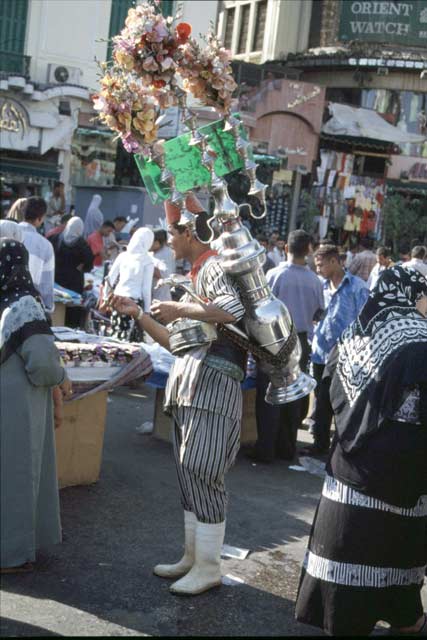 Drink seller in Cairo. Egypt.