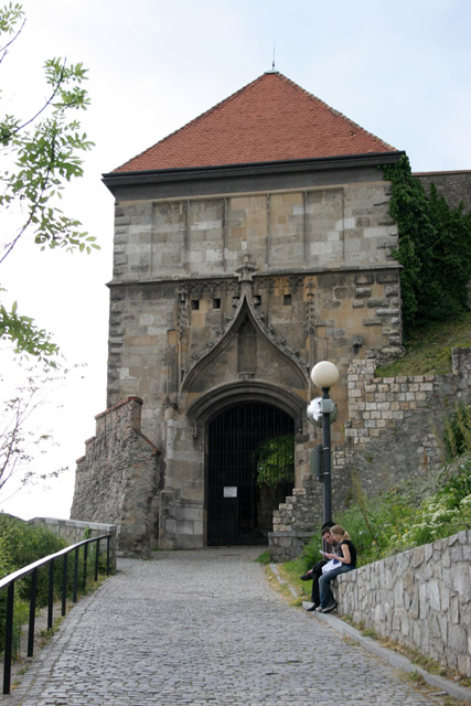 Bratislava Castle from 13th century is massive rectangular building with four corner towers. The Castle is located on the top of the hill of the Little Carpathians directly above the Danube river in the middle of Bratislava. Slovakia.