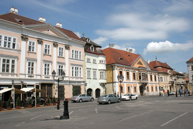 Szechenyi Square, Gyor Hungary.