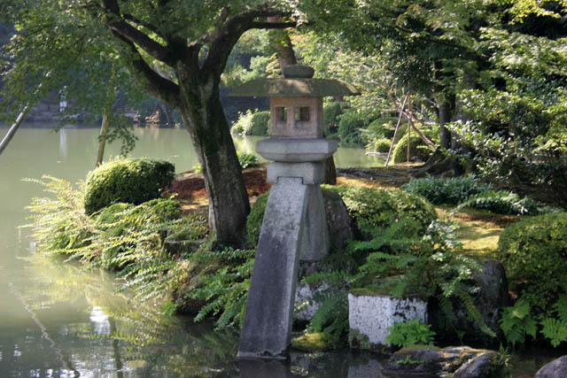 Kenroku-en garden, Kanazawa town. Japan.