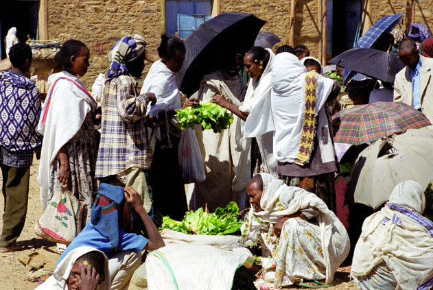 Market at Aksum. North,  Ethiopia.